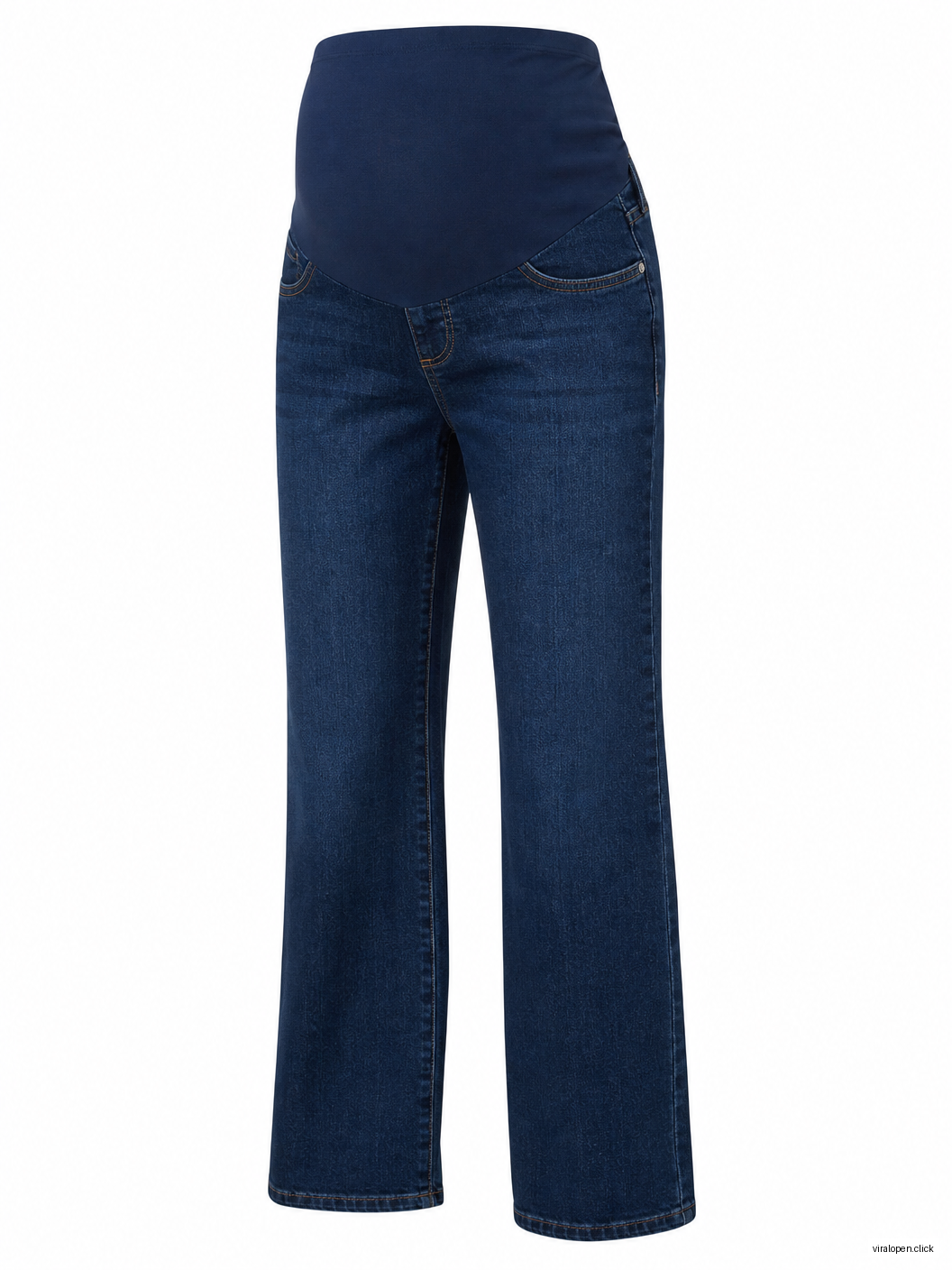 Women's Maternity Relaxed Jeans - Dark Blue