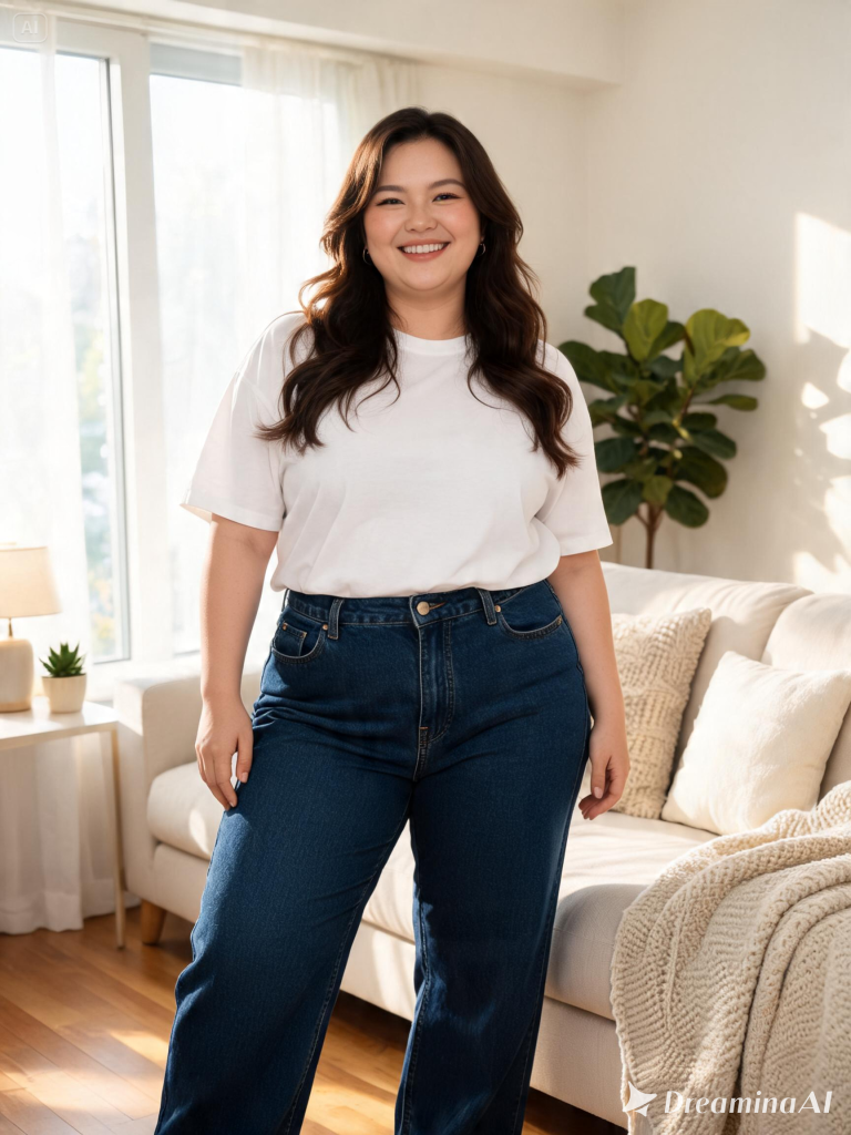 Women's Plus Size Relaxed Jeans Indigo